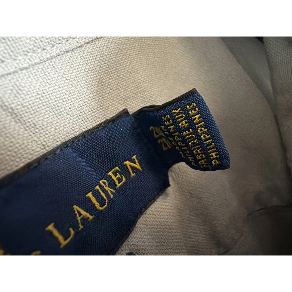Vintage Ralph Lauren Button Down Shirt Men Gray Cotton Oxford Long Sleeve 2XL